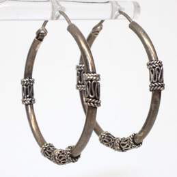 Bundle Of 3 Sterling Silver Earrings - 12.8g alternative image
