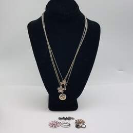 Sterling Silver Asst. Gemstones 15 1/2 Inch - 18 Inch Necklace Asst. Pendant Bundle 8pcs 15.9g