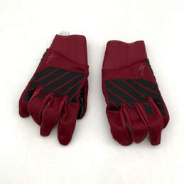 Womens Red Black Trail Series Thermal Wind Resistant Glove Size Small