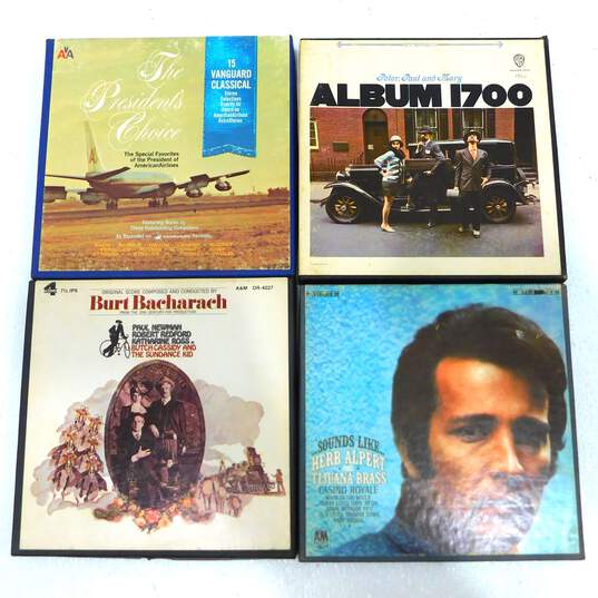 4 Track Reel Tapes Peter Paul & Mary Herb Alpert Burt Bacharach Butch Cassidy image number 1