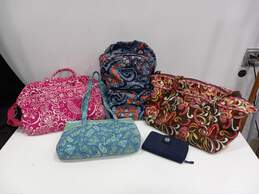 Bundle of 5 Assorted Vera Bradley Bags & Wallet