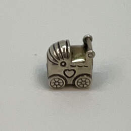 Designer Pandora 925 ALE Sterling Silver Baby Carriage Buggy Beaded Charm