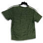 Mens Green White Space Dye Round Neck Short Sleeve Pullover T-Shirt Size XL image number 2