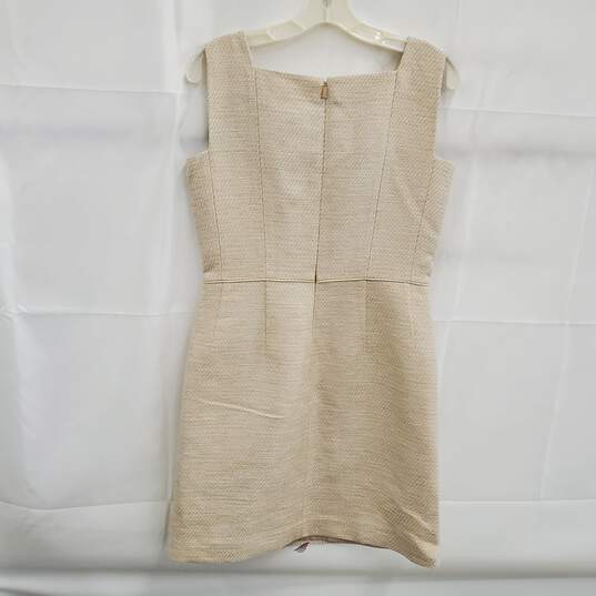 Lafayette 148 Women's Cream Sleeveless Mini Dress Size 2 image number 2