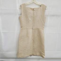 Lafayette 148 Women's Cream Sleeveless Mini Dress Size 2 alternative image