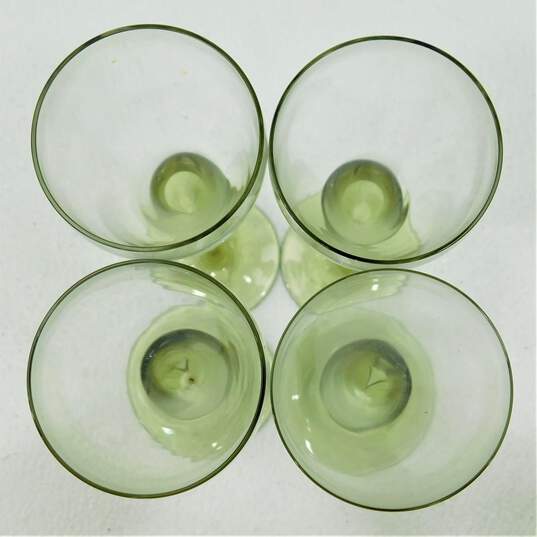 Rosenthal Studio Linie Papyrus Green Tulip Stem Champagne Flutes Glasses Set of4 image number 3