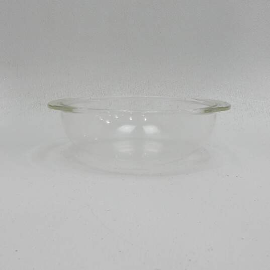 (2) Pyrex Clear Glass Round Casserole Dishes image number 3