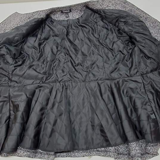 Torid  Flare Gray Tweed Jacket Size 0 image number 3