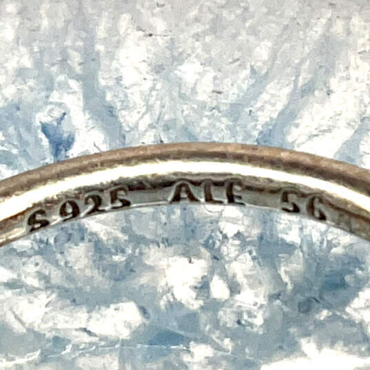 Designer Pandora S925 ALE Sterling Silver Peridot Gemstone Band Ring image number 4