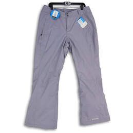 NWT Womens Gray Flat Front Slash Pocket Bootcut Leg Snow Pants Size XL
