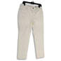 NWT Womens White So Slimming Girlfriend Slim Leg Denim Ankle Jeans Size 6R image number 3