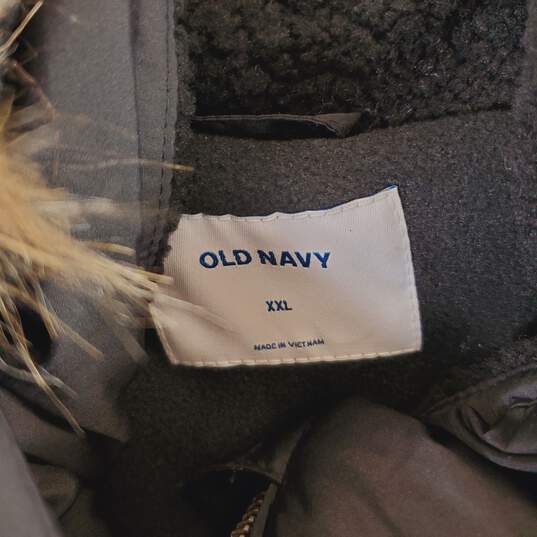 Old Navy Men Black Puffer Coat XXL NWT image number 3