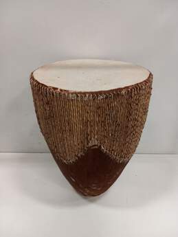 Vintage Handmade Wood & Hide Hand Drum