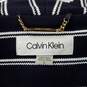 Calvin Klein Striped Navy/White Blazer Women's Size 8 image number 3