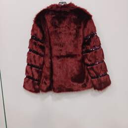 Joan Boyce Faux Fur Coat Women's Size M alternative image