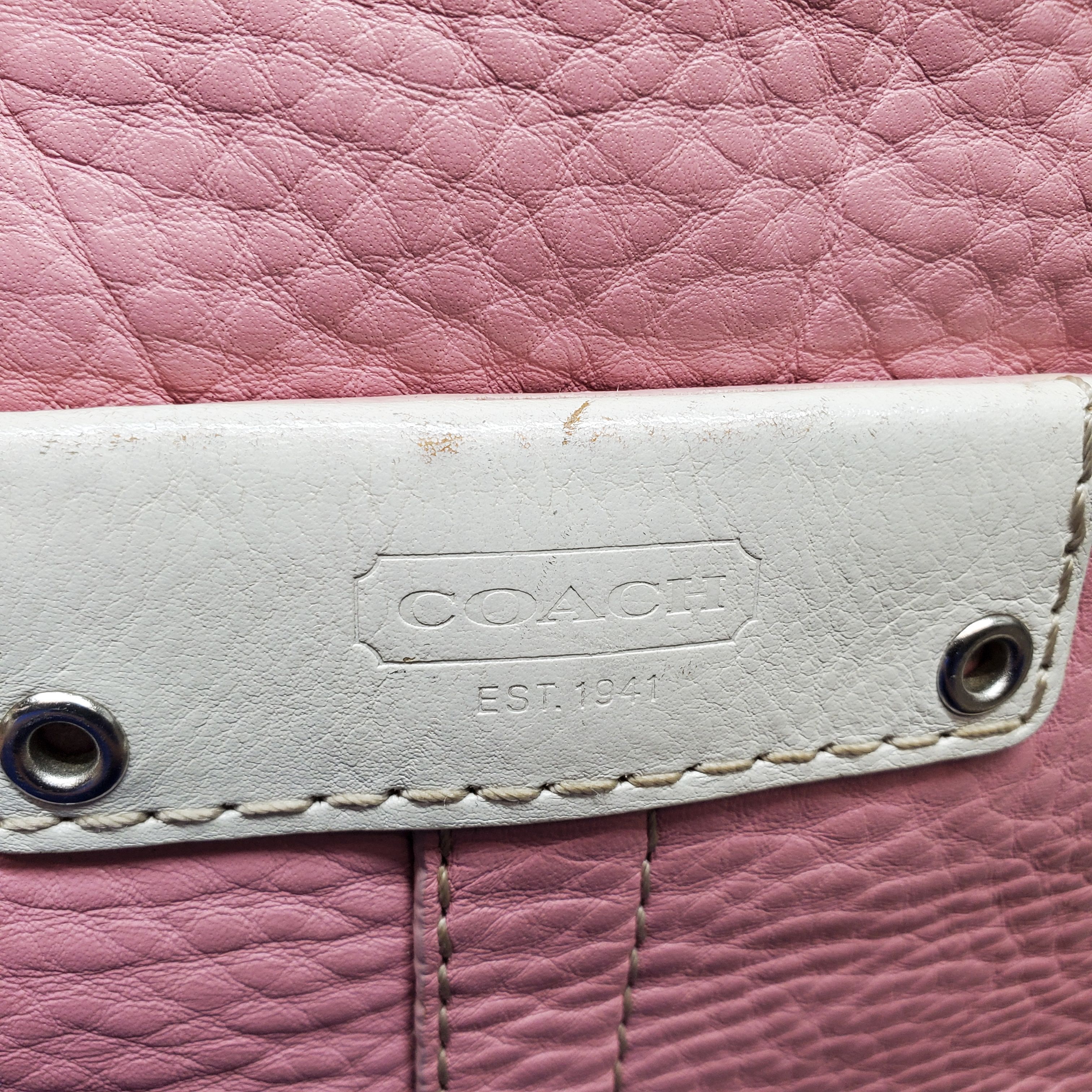Coach Purse 19297 Kristin pink Patent Leather Tote Bag convertible | eBay