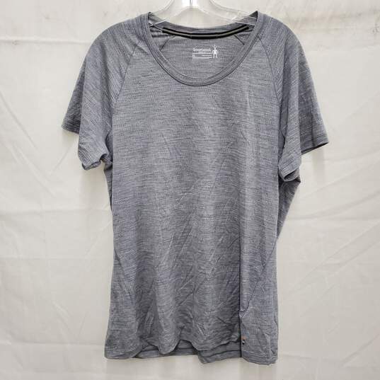 Smartwool MN's 100% Merino Wool Heathered Grey T- Shirt Size XL image number 1