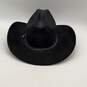Alamo Mens Black Wide Brim Leather Trim Western Cowboy Hat Size 58/7.25 image number 3