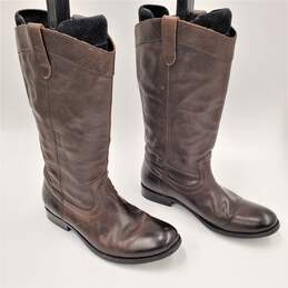 Frye Melissa Pull-On Boots Brown Leather 3475456 - Women's Size 8.5