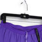 NWT Womens Lavender Pleated Elastic Waist Athletic Short Size Large image number 3