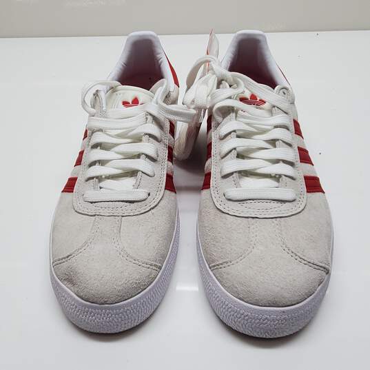 Adidas Gazelle Originals Sneakers White & Red Size 9 image number 2