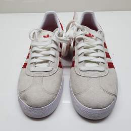 Adidas Gazelle Originals Sneakers White & Red Size 9 alternative image