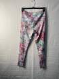 Adidas Women's Pink Floral Aeroready Leggings  Size L image number 2