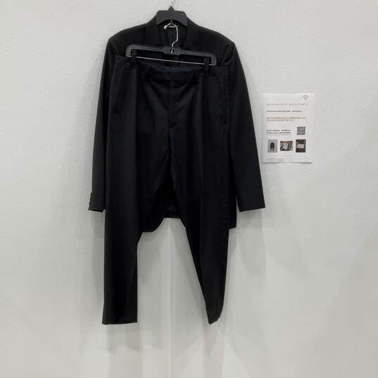 Dolce & Gabbana Mens Black Blazer And Pants 2 Piece Suit Set Size 52 W/COA image number 1