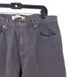 Mens Gray 505 Dark Wash Stretch Denim Straight Jeans Size 38 X 30 image number 2