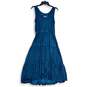 Sonoma Womens Blue Sleeveless Round Neck Tiered Long A-Line Dress Size S image number 2