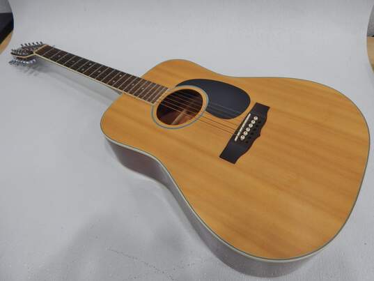 Cort Brand AJ881-12 Model 12-String Wooden Acoustic Guitar w/ Hard Case image number 7