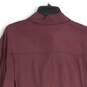 NWT Womens Purple Spread Collar Long Sleeve Button-Up Shirt Size Small image number 4
