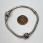 Designer Pandora 925 Sterling Silver Barrel Clasp Snake Chain Bracelet image number 3
