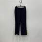 NWT Anne Klein Womens Navy Blue Flat Front Slash Pocket Dress Pants Size 4P image number 1