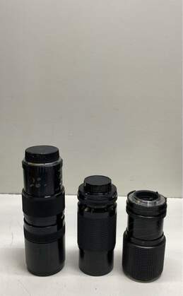 Lot of 3 Assorted Zoom Camera Lenses
