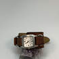 Designer Fossil Silver-Tone Adjustable Leather Strap Analog Wristwatch image number 1