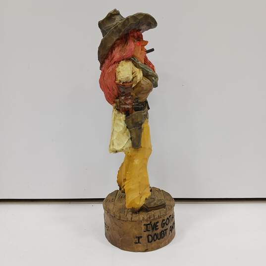Chris Hammack 'Spit & Whittle' Whimsical Cowgirl Figurine image number 4