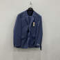 NWT Mens Blue Long Sleeve Blazer And Pants Two Piece Set Size 46/40 image number 1