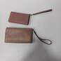 Pair of Women's Kate Spade Pink & Rose Gold Tone Glitter Leather Wallets image number 7
