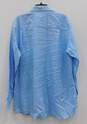 Bachrach Men's Blue Spread Collar Shirt Size 16 image number 2
