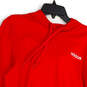 Womens Red Regular Fit Drawstring Long Sleeve Pullover Hoodie Size Small image number 2