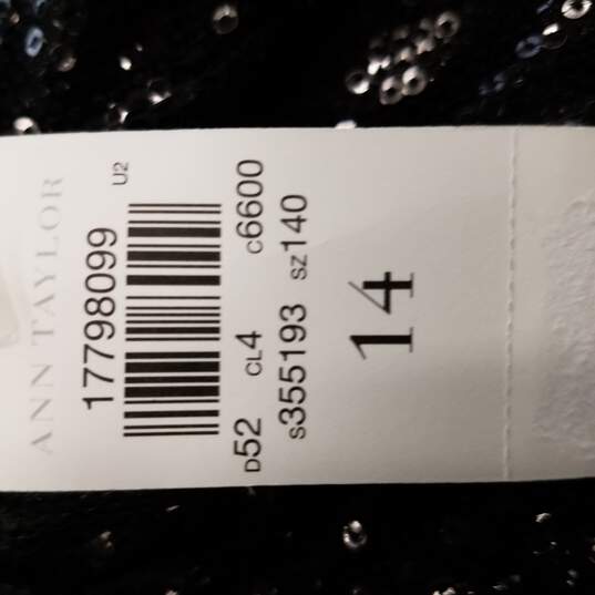 Ann Taylor Womens Black Skirt Size 14 image number 4