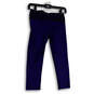 Womens Blue Elastic Waist Pull-On Activewear Capri Leggings Size Small image number 2