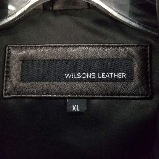 WOMEN'S WILSON'S LEATHER BLACK LEATHER JACKET SIZE XL image number 3