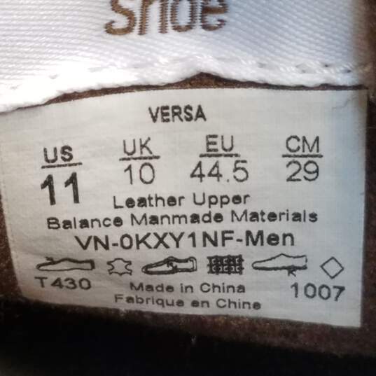 Vans Men's Beige Leather Sneakers Size 11 image number 8