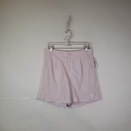 NWT Womens Pleated Front Slash Pockets Tennis Chino Shorts Size Medium image number 1