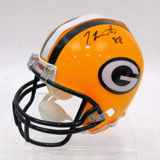 Ty Montgomery Signed Mini-Helmet w/ COA Green Bay Packers image number 2