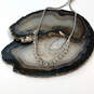 Designer Givenchy Silver-Tone Snake Chain Crystal Cut Stone Charm Bracelet image number 1