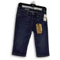 NWT Womens Blue The Malibu Denim Stretch Skinny Leg Capri Jeans Size 25 image number 1