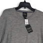 NWT Mens Gray Knitted Crew Neck Long Sleeve Pullover Sweater Size XL image number 3